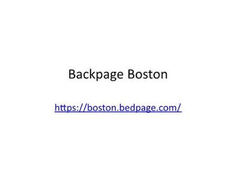 bedpage is a site similar to Backpage and the free classified site in the world. People love us as a new Backpage replacement or an alternative to backpageg.com. ... Boston Brockton Cape Cod Lowell South Coast Springfield Worcester Michigan Ann Arbor Battle Creek Central Michigan ...